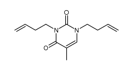 1,3-di(but-3-en-1-yl)-5-methylpyrimidine-2,4(1H,3H)-dione Structure