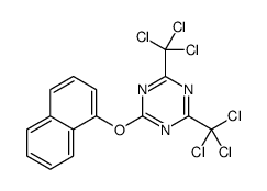 2-naphthalen-1-yloxy-4,6-bis(trichloromethyl)-1,3,5-triazine结构式