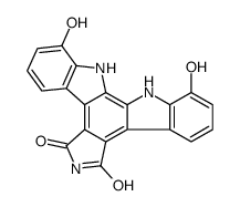 5H-Indolo[2,3-a]pyrrolo[3,4-c]carbazole-5,7- (6H)-dione,12,13-dihydro-1,11-dihydroxy Structure