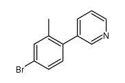 3-(4-bromo-2-methylphenyl)pyridine结构式