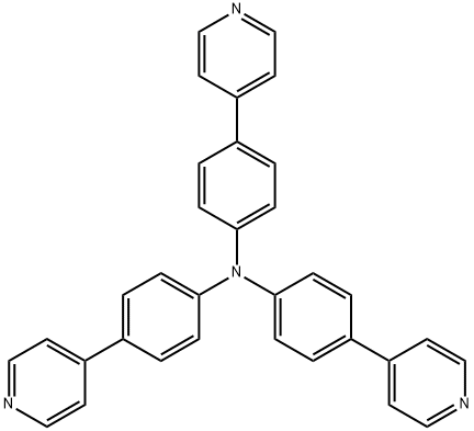 Tris(4-(pyridin-4-yl)phenyl)amine structure