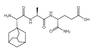 L-(adamant-1-yl)glycyl-L-alanyl-D-isoglutamine结构式