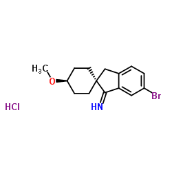 (1r,4r)-6'-bromo-4-methoxyspiro[cyclohexane-1,2'-inden]-1'(3'H)-imine hydrochloride structure