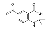 2,2-dimethyl-6-nitro-2,3-dihydroquinazolin-4(1H)-one Structure