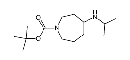 叔-丁基 4-(异丙基氨基)吖庚环-1-甲酸基酯结构式