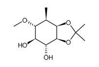 1D-(1,2,3,5,4/6)-1,2-O-isopropylidene-3-methyl-4-O-methylcyclohexane-1,2,3,4,6-pentol Structure