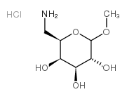 methyl 6-amino-deoxy-galactoyranoside hydrochloride Structure