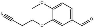 3-(5-formyl-2-methoxyphenoxy)propanenitrile结构式