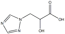 2-Hydroxy-3-(1H-1,2,4-triazol-1-yl)propanoic acid structure