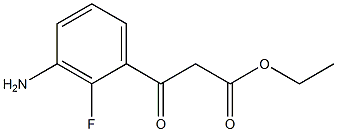 ethyl 3-(3-amino-2-fluorophenyl)-3-oxopropanoate结构式