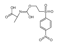 (2S)-2-[2-(4-nitrophenyl)sulfonylethoxycarbonylamino]propanoic acid结构式