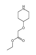 ethyl 2-(4-piperidyloxy)-acetate Structure