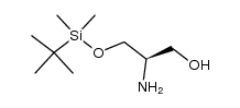 (R)-2-amino-3-(tert-butyldimethylsiloxy)propan-1-ol Structure