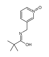 2,2-dimethyl-N-[(1-oxidopyridin-1-ium-3-yl)methyl]propanamide结构式