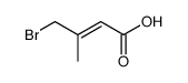 (E)-4-bromo-3-methyl-2-butenoic acid Structure