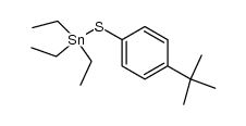 (C2H5)3SnSC6H4-p-C(CH3)3结构式