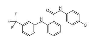 N-(4-chlorophenyl)-2-[3-(trifluoromethyl)anilino]benzamide结构式