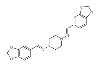 1-benzo[1,3]dioxol-5-yl-N-[4-(benzo[1,3]dioxol-5-ylmethylideneamino)piperazin-1-yl]methanimine picture