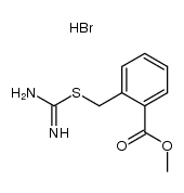 methyl 2-({[amino(imino)methyl]thio}methyl)benzoate hydrobromide structure