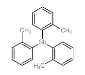 Stibine,tris(2-methylphenyl)- structure