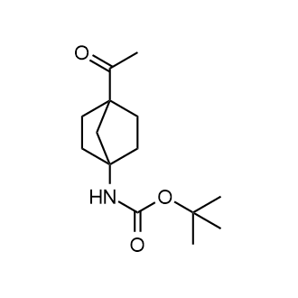 tert-Butyl (4-acetylbicyclo[2.2.1]heptan-1-yl)carbamate structure