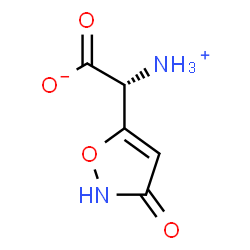 5-Isoxazoleaceticacid,-alpha--amino-2,3-dihydro-3-oxo-,(-alpha-R)-(9CI) Structure