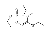 2,2-bis(ethylsulfanyl)ethenyl diethyl phosphate Structure