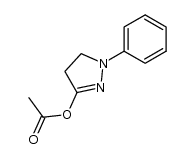 3-acetoxy-1-phenyl-4,5-dihydro-1H-pyrazole Structure