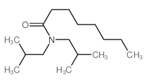 Octanamide,N,N-bis(2-methylpropyl)- Structure