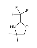 4,4-Dimethyl-2-(trifluoromethyl)oxazolidine structure