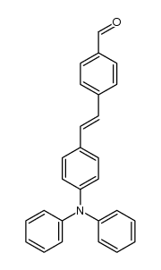 4-[2-(4-diphenylaminophenyl)vinyl]benzaldehyde结构式