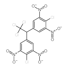 2-chloro-1,3-dinitro-5-[2,2,2-trichloro-1-(4-chloro-3,5-dinitro-phenyl)ethyl]benzene结构式