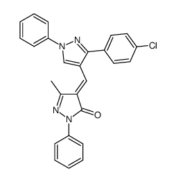 3-[(4-chlorophenyl)-1-phenyl-1H-pyrrol-4-yl]methylene-4-methyl-1-phenyl-1H-pyrrol-2(3H)one Structure