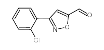 3-(2-氯苯基)-异噁唑-5-甲醛结构式