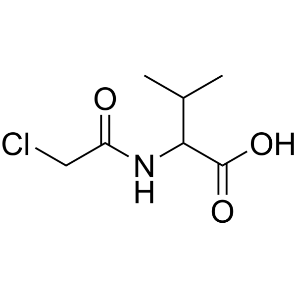 chloroacetyl-dl-valine structure