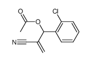 Acetic acid 1-(2-chloro-phenyl)-2-cyano-allyl ester Structure