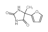 5-(2-呋喃基)-5-甲基咪唑烷-2,4-二酮结构式