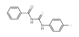 Urea, 1-benzoyl-3-(p-chlorophenyl)-2-thio- (8CI)结构式