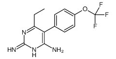 6-ethyl-5-[4-(trifluoromethoxy)phenyl]pyrimidine-2,4-diamine Structure