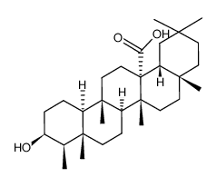 3β-Hydroxy-D:A-friedooleanan-26-oic acid Structure