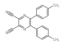 5,6-bis(4-methylphenyl)pyrazine-2,3-dicarbonitrile structure