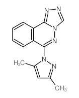6-(3,5-dimethylpyrazol-1-yl)-[1,2,4]triazolo[3,4-a]phthalazine结构式