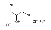 (3-azanidyl-2-hydroxypropyl)azanide,dichloroplatinum(2+)结构式