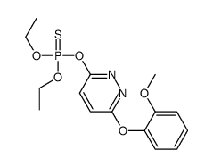 diethoxy-[6-(2-methoxyphenoxy)pyridazin-3-yl]oxy-sulfanylidene-λ5-phosphane Structure