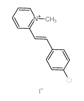 2-[(E)-2-(4-chlorophenyl)ethenyl]-1-methyl-2H-pyridine结构式