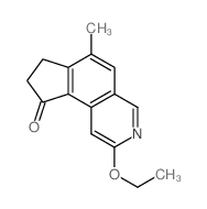 2-ethoxy-6-methyl-7,8-dihydrocyclopenta[f]isoquinolin-9-one结构式