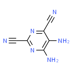 2,4-Pyrimidinedicarbonitrile,5,6-diamino- structure