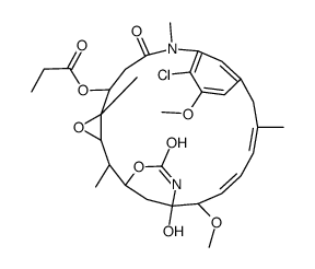 Maytansine, 2-de(acetylmethylamino)- Structure