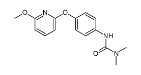 3-[4-(6-methoxypyridin-2-yl)oxyphenyl]-1,1-dimethylurea结构式