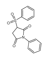 1-phenyl-3-(phenylsulfonyl)pyrrolidine-2,5-dione Structure